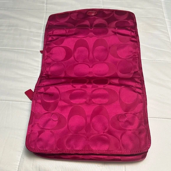 Coach Fuchsia Cosmetic Bag - Picture 6 of 7